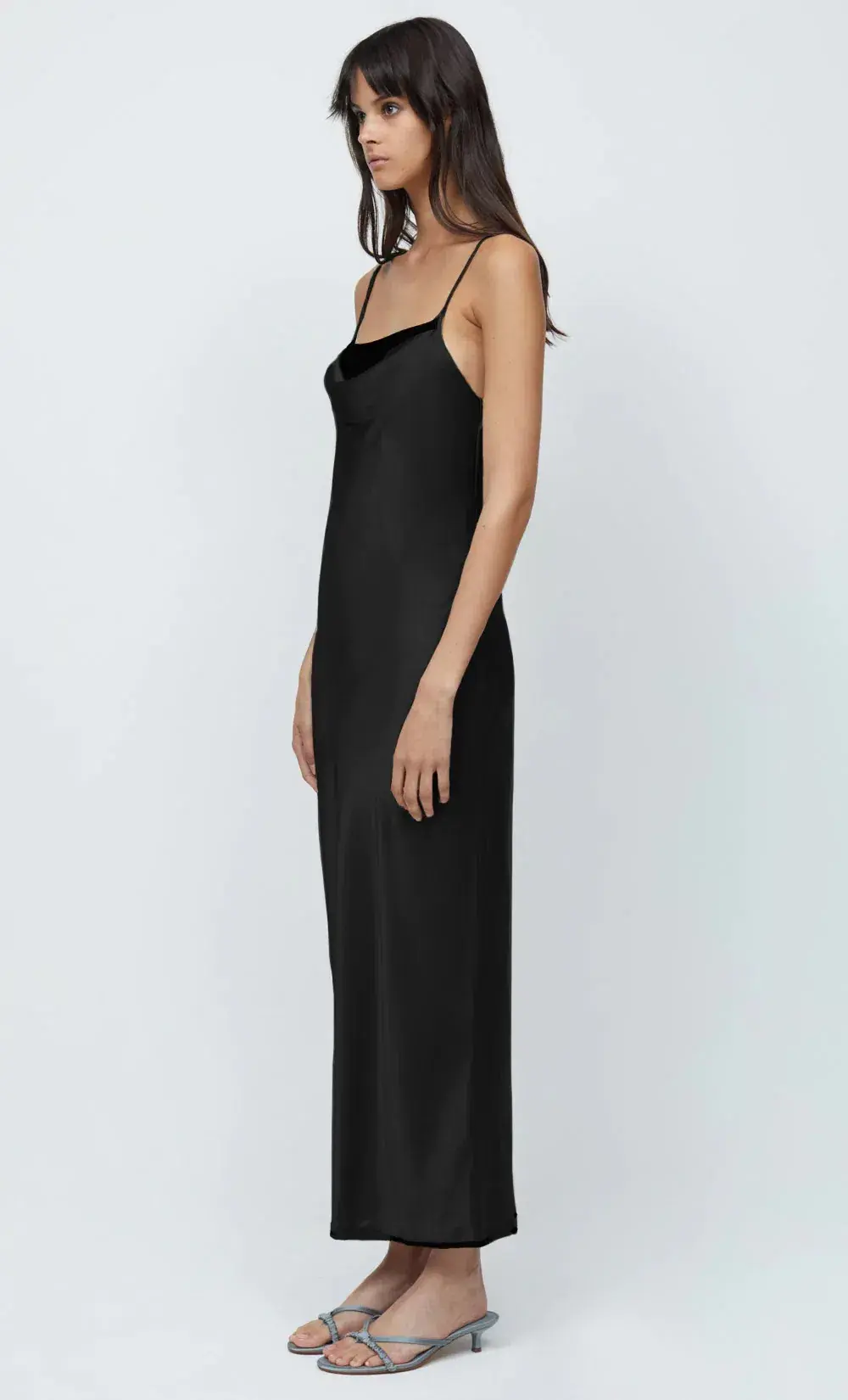 Bec & Bridge Helena Silk Strappy Dress Black Size AU 10 - Image 3
