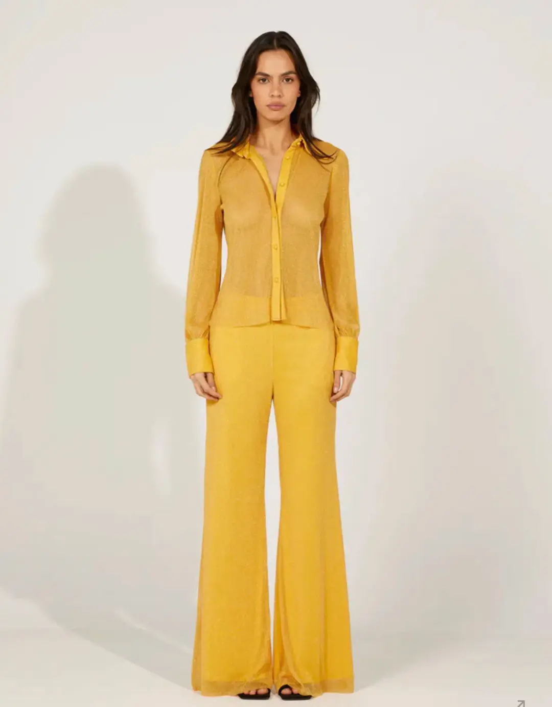Alice McCall Elodie Top and Pants Set Yellow Size 10 for rent on The Volte - main image
