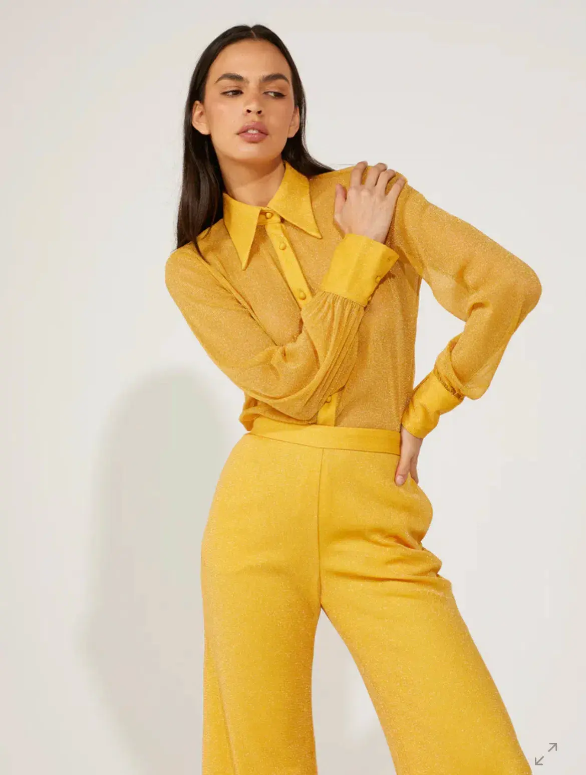 Alice McCall Elodie Top and Pants Set Yellow Size 10 - Image 2
