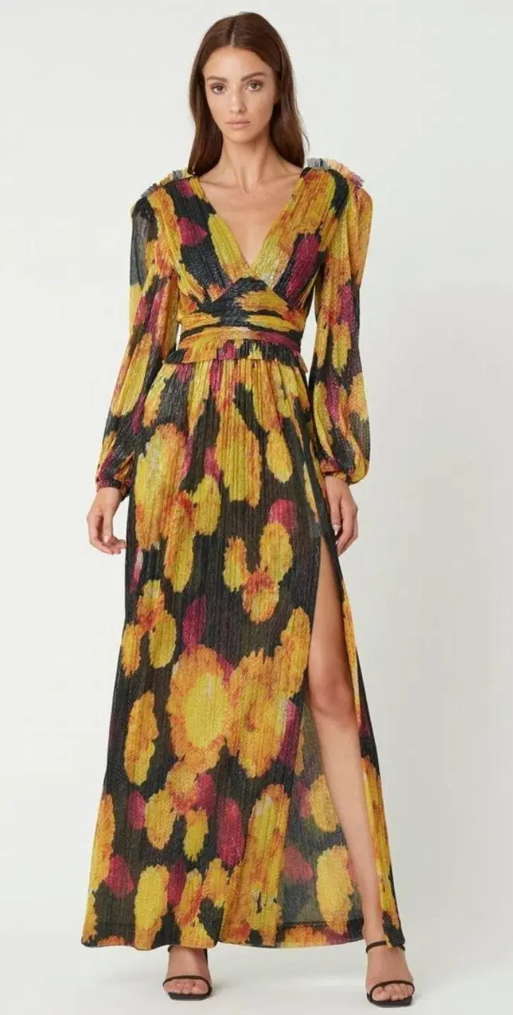Rebecca Vallance Astoria Long Sleeve Gown Multi Size 10 - Image 2