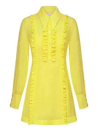 Alice McCall Lover Girl Mini Dress Yellow Size 8 - Image 6