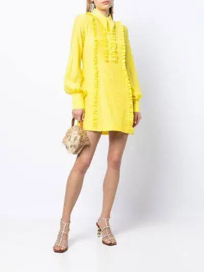 Alice McCall Lover Girl Mini Dress Yellow Size 8 - Image 3