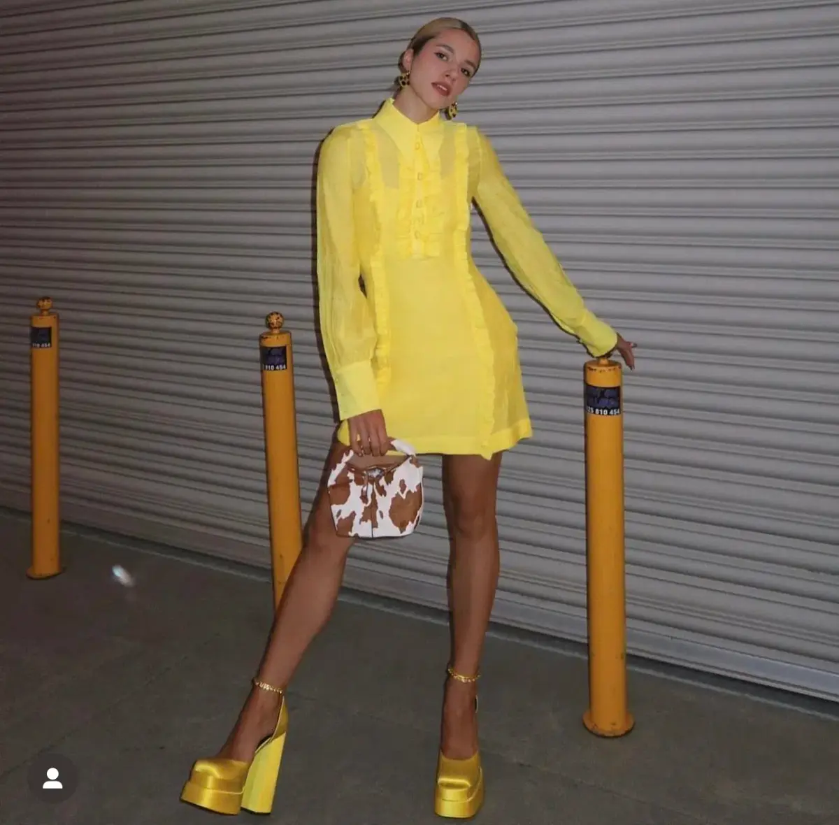 Alice McCall Lover Girl Mini Dress Yellow Size 8 - Image 5