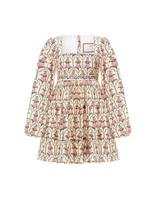 Agua by Agua Bendita Avena Peonia Aurora Mini Dress Floral Size 8 - Image 5