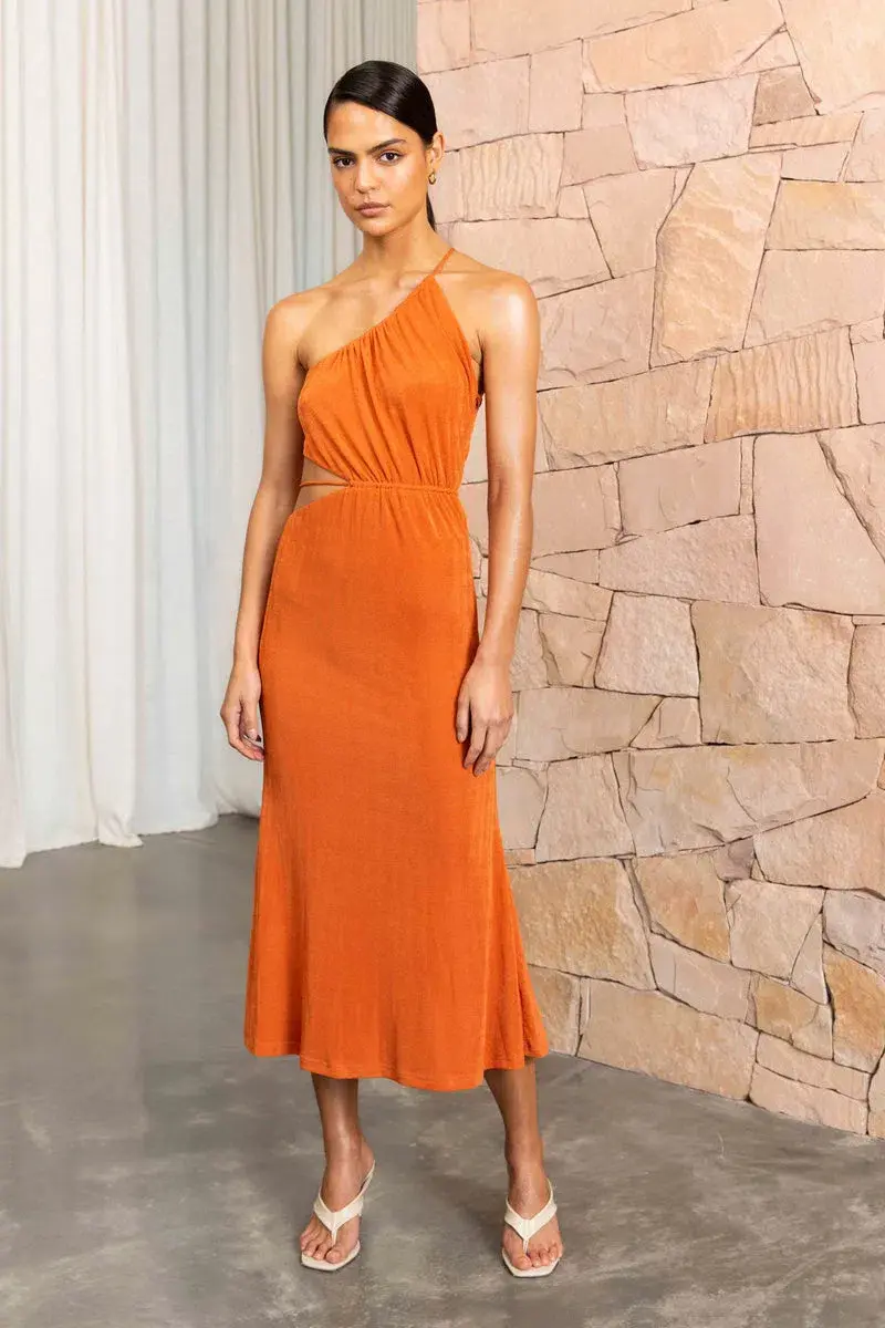 Misha Adara Dress Orange Size 10 - Image 1