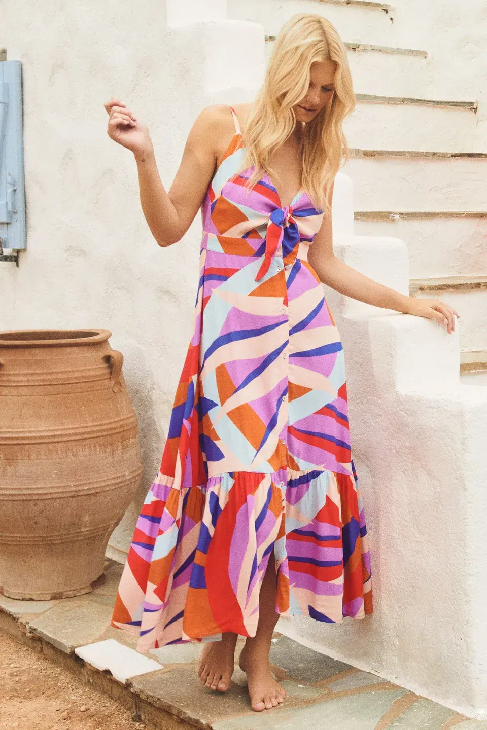 Mister Zimi Summer Hazel Dress in Symi Multi Size 8 - Image 2