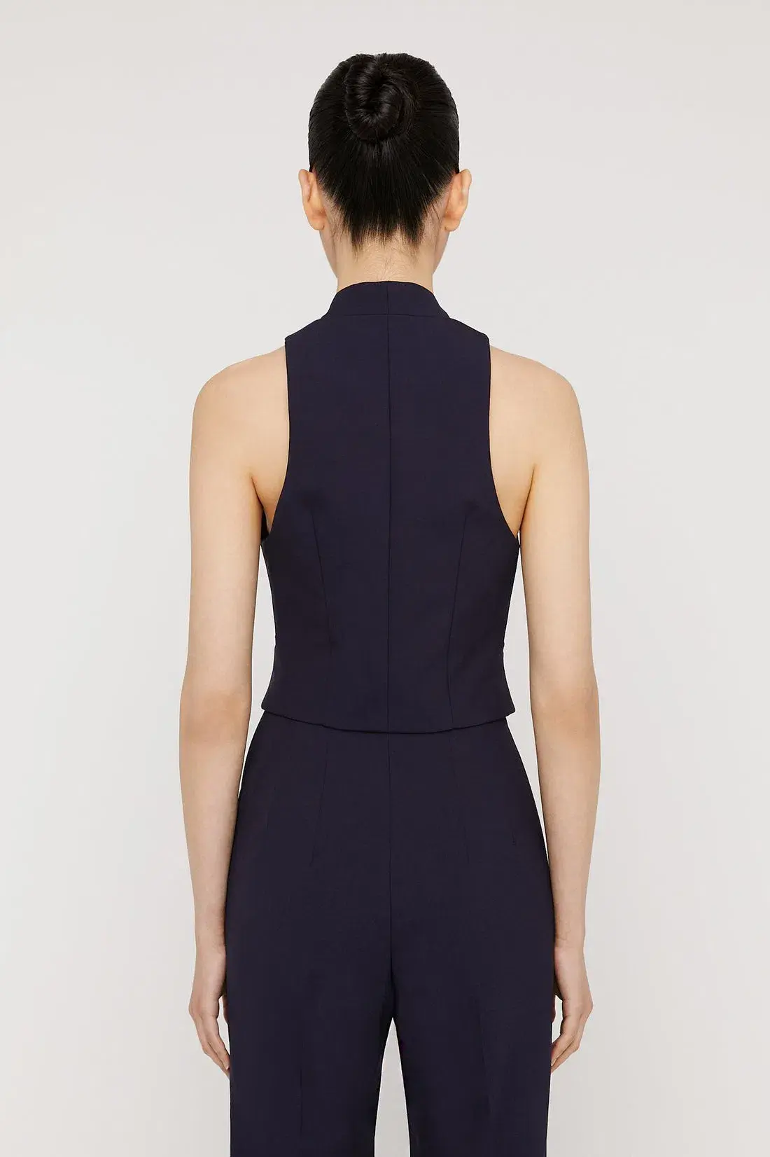 Scanlan Theodore Tailored Waistcoat & Pant Set Navy Size 4 - Image 3