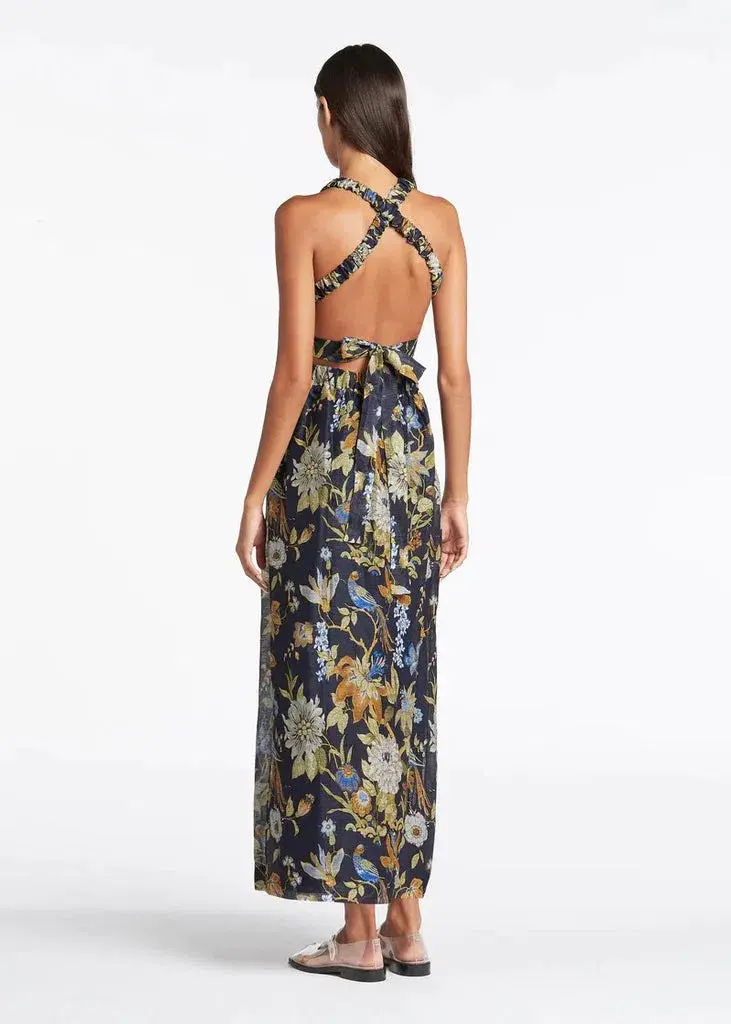 Sir The Label Diana Cross Back Gown in Delia Print Floral Size 1/AU 8 - Image 3
