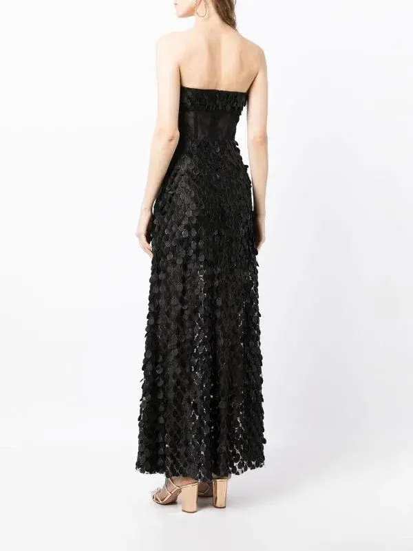Manning Cartell Supreme Extreme Strapless Gown Black Size 8 - Image 5