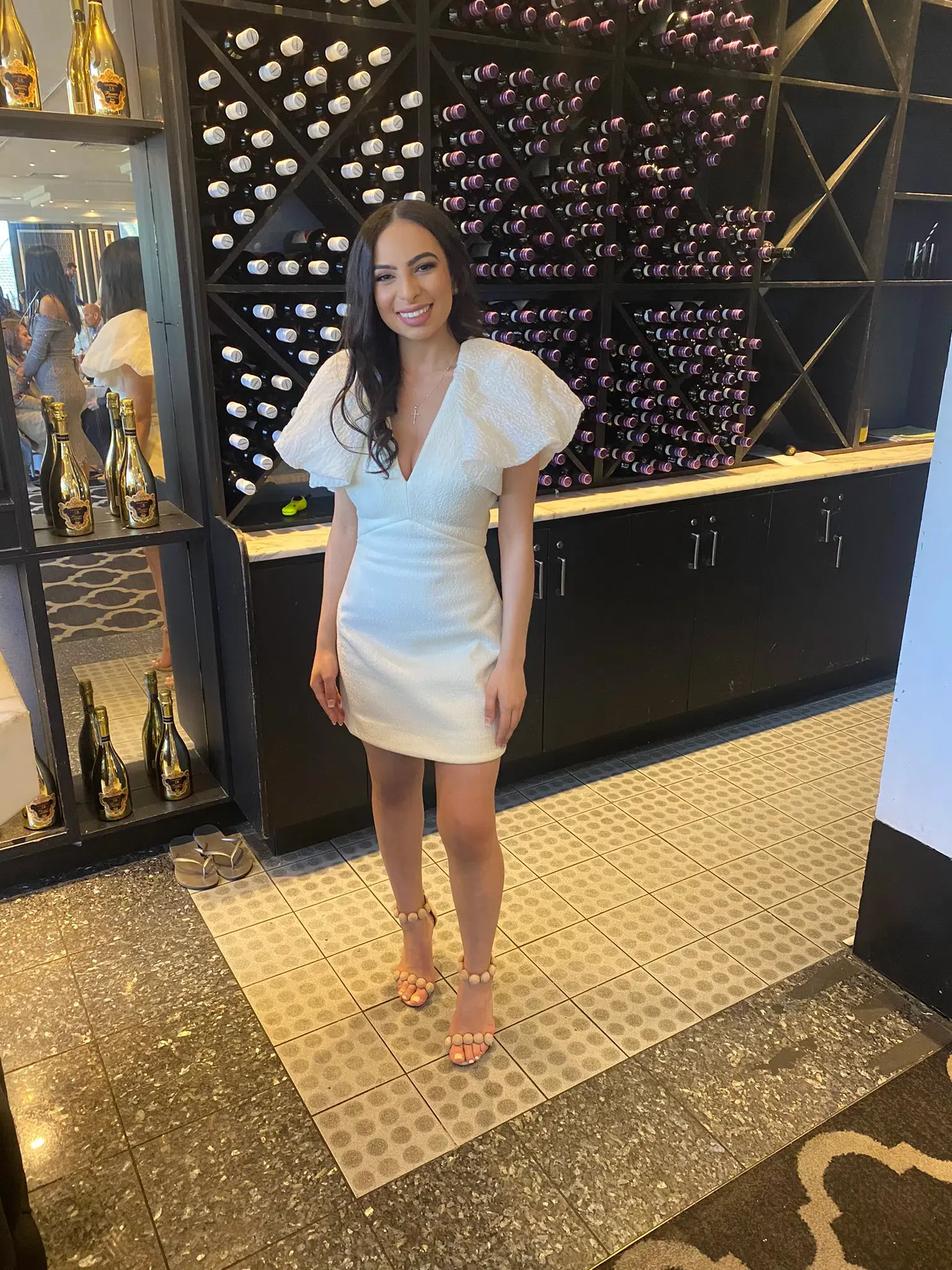Acler Raven Mini Dress in Ivory Size 6 - Image 3