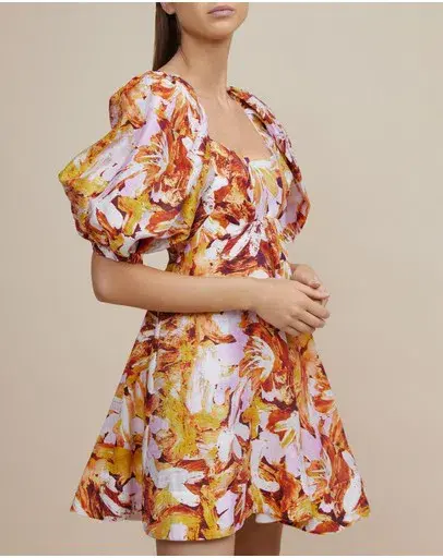 Acler Octavia Mini Dress Floral Size 12 - Image 2