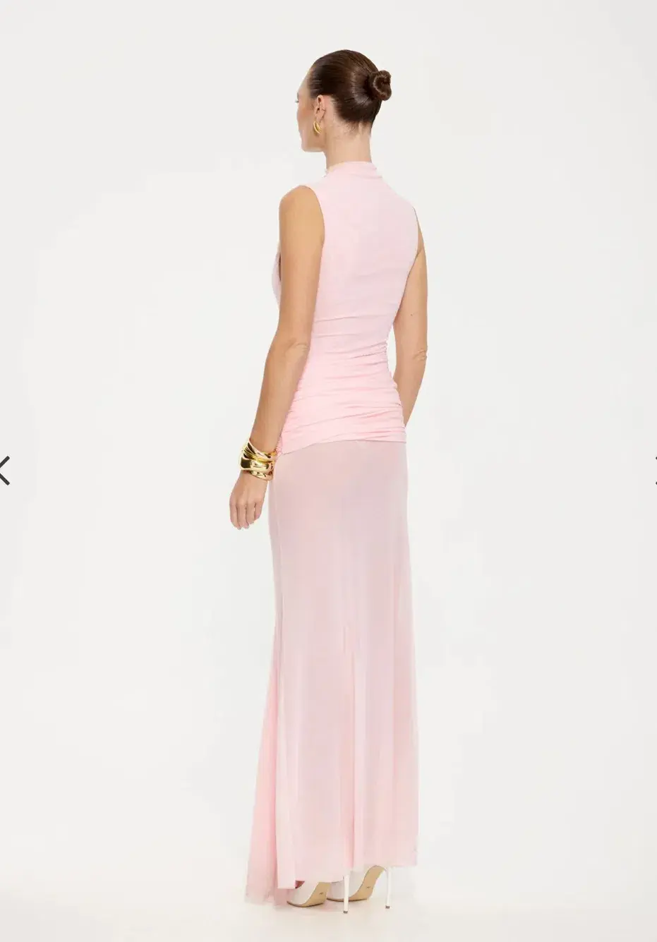 ROZA MAXI DRESS IN PETAL PINK Effie Kats  - Image 3