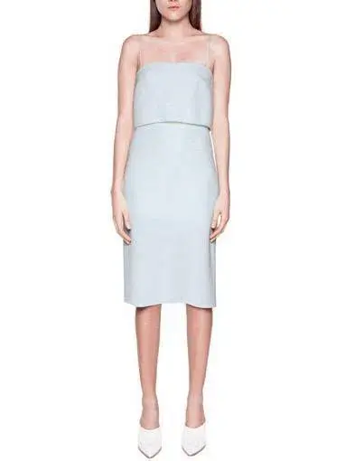 Dion Lee Blue Column Midi Dress Blue Size AU 6 - Image 1