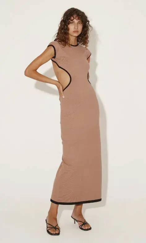 Hansen & Gretel Evelyn Dress Brown Size M / AU 10 for rent on The Volte - main image
