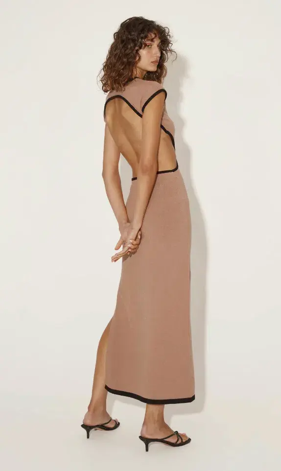 Hansen & Gretel Evelyn Dress Brown Size M / AU 10 for rent on The Volte - main image