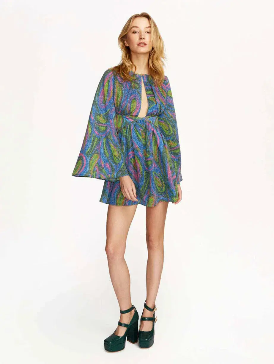 Alice McCall Swan Lake Mini Dress Bllue Size AU 8 - Image 2