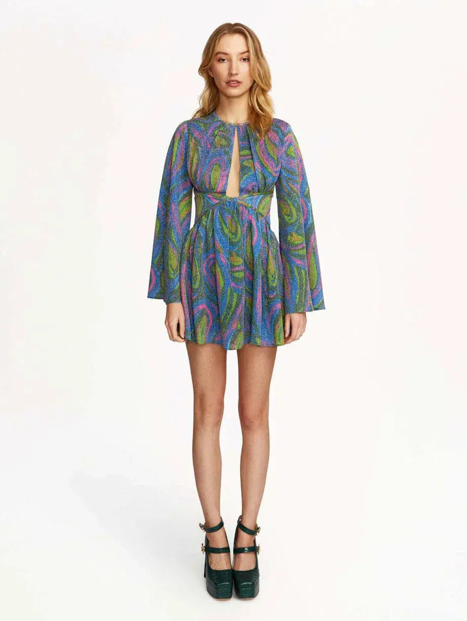 Alice McCall Swan Lake Mini Dress Bllue Size AU 8 - Image 3