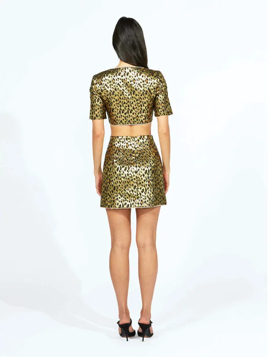 Alice McCall Night Cat Top Gold Size AU 6 - Image 6