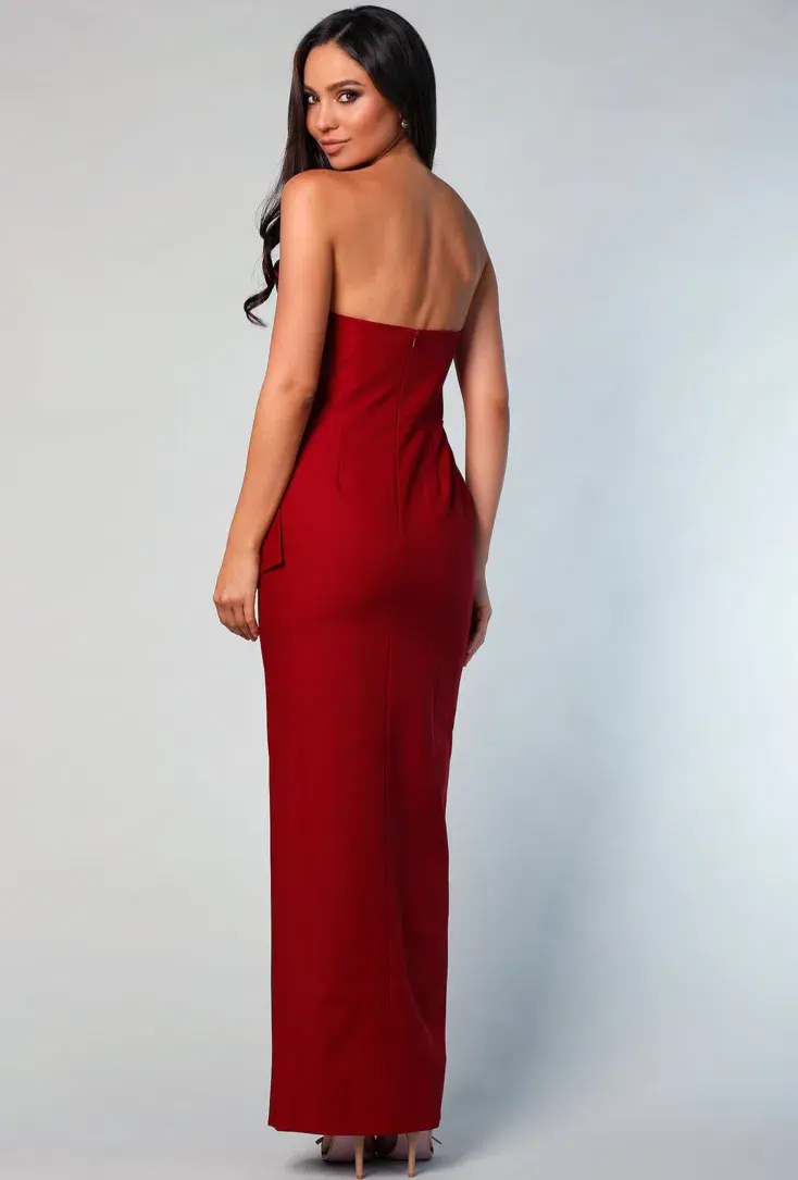 Samantha Rose Stellina Gown Wine Size AU 10 - Image 2