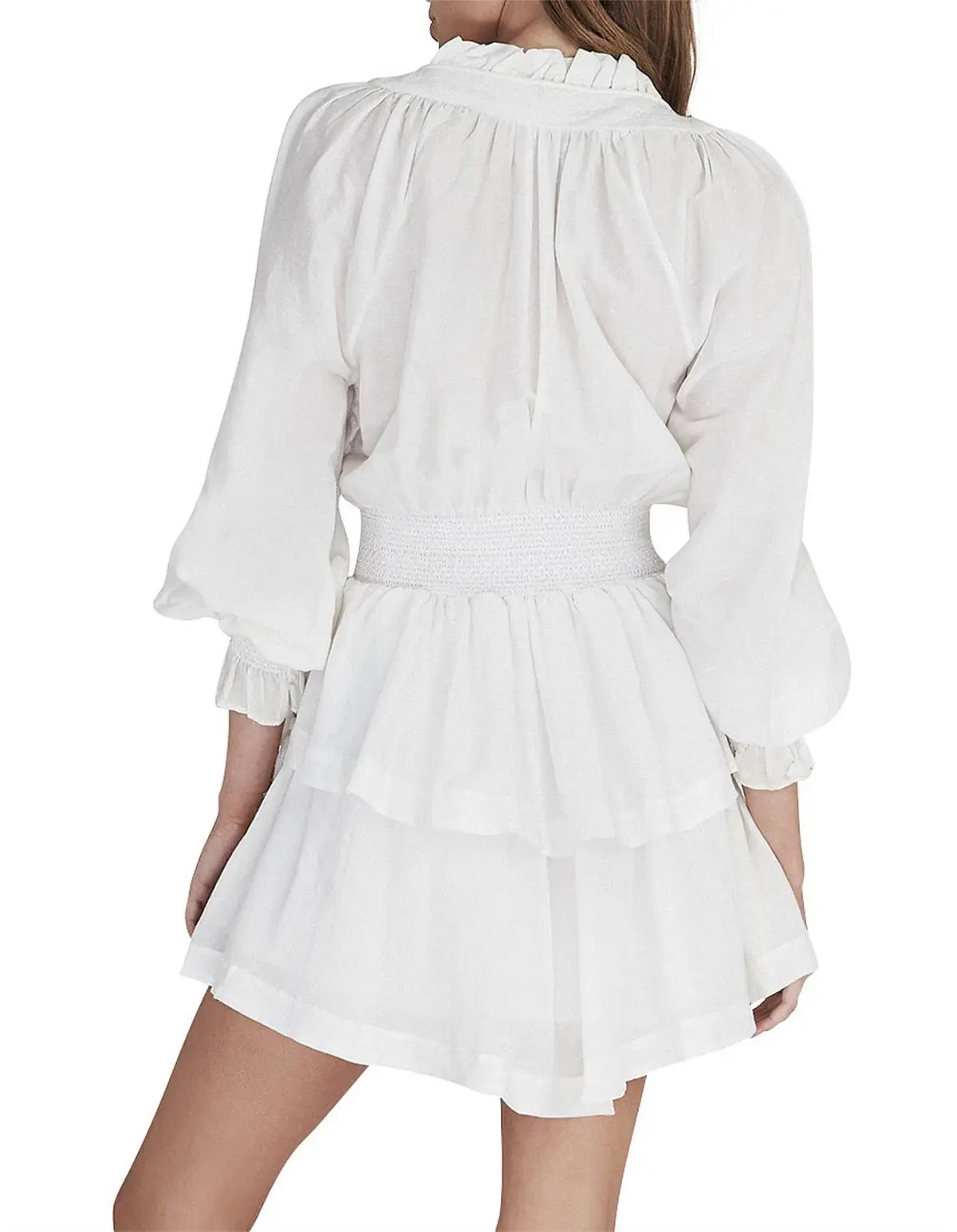 Aje Aegina Mini Dress White Size AU 8 - Image 2