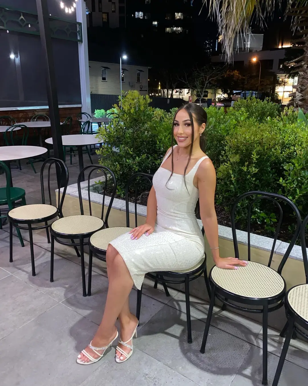 Sheike Monte Carlo Dress Cream Size AU 8 for rent on The Volte - main image