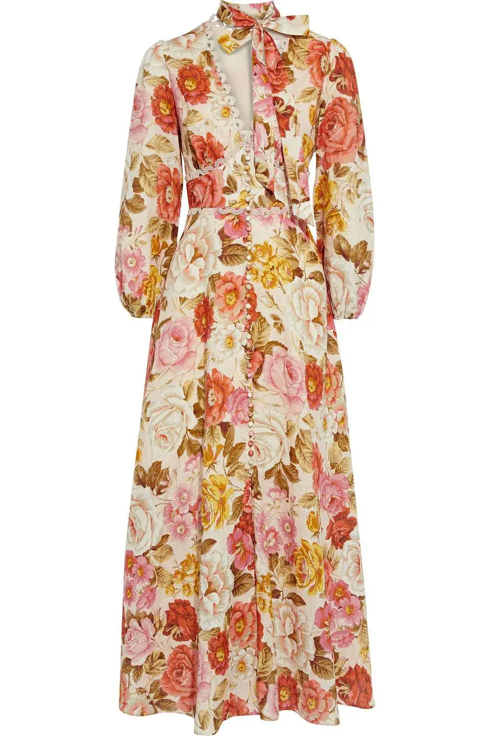 Zimmermann Bonita Floral Print Maxi Dress Size 0/AU 8 - Image 4