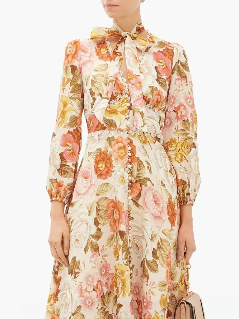 Zimmermann Bonita Floral Print Maxi Dress Size 0/AU 8 - Image 2