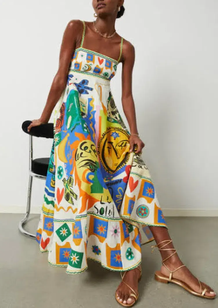 Alemais Soleil Sundress Cream Size AU 10 for rent on The Volte - main image