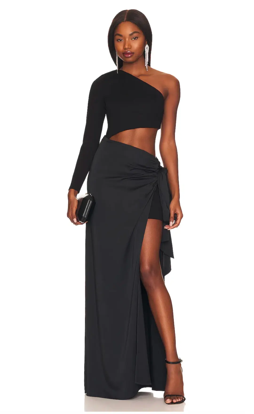 Lovers & Friends Amelie Gown Black Size AU 8 for rent on The Volte - main image