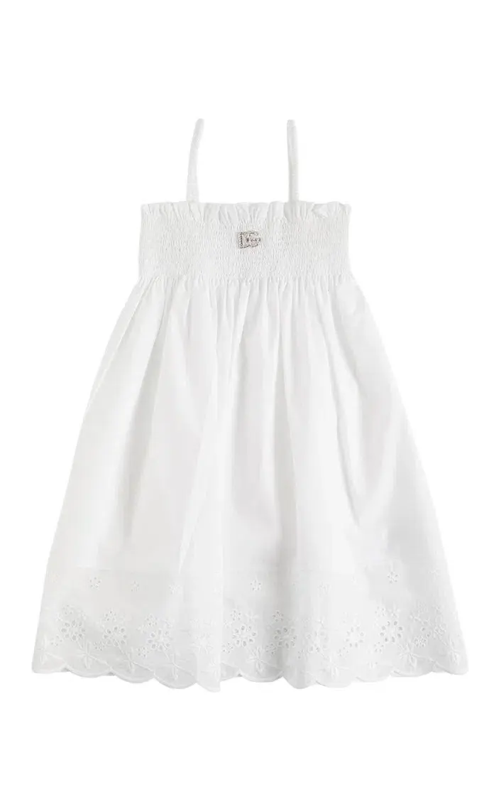 Dolce & Gabbana Cotton Poplin Dress White Size 5 - Image 1