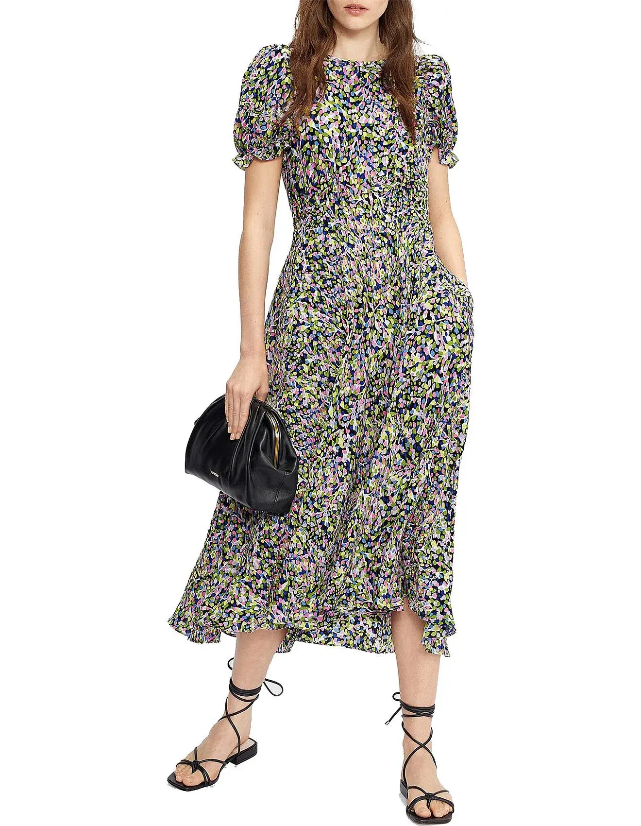 Ted Baker Deyja Midi Dress Multicolour in Size 2/AU 10-12 - Image 4