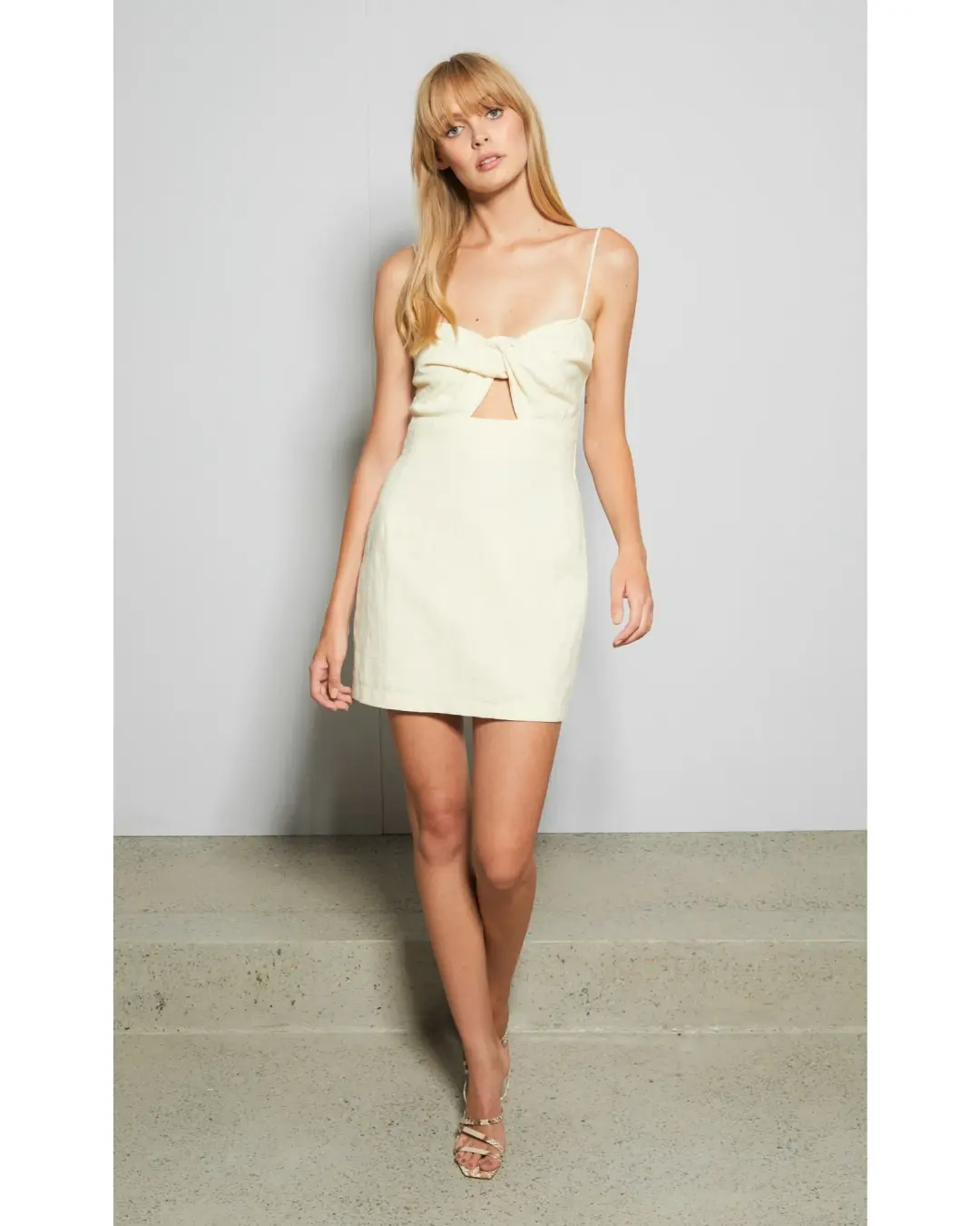 Bec & Bridge Ana Mini Dress Butter Size AU 6 for rent on The Volte - main image