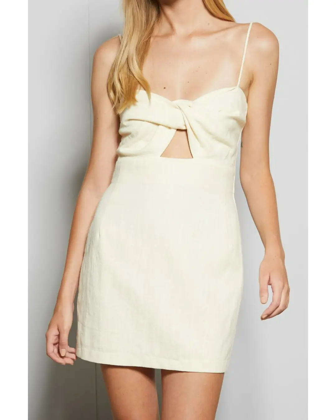 Bec & Bridge Ana Mini Dress Butter Size AU 6 for rent on The Volte - main image