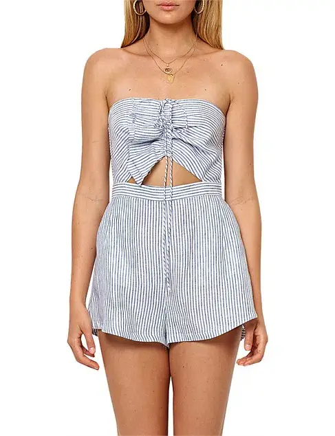 Bec & Bridge Isabella Playsuit Stripe Size 8 - Image 1