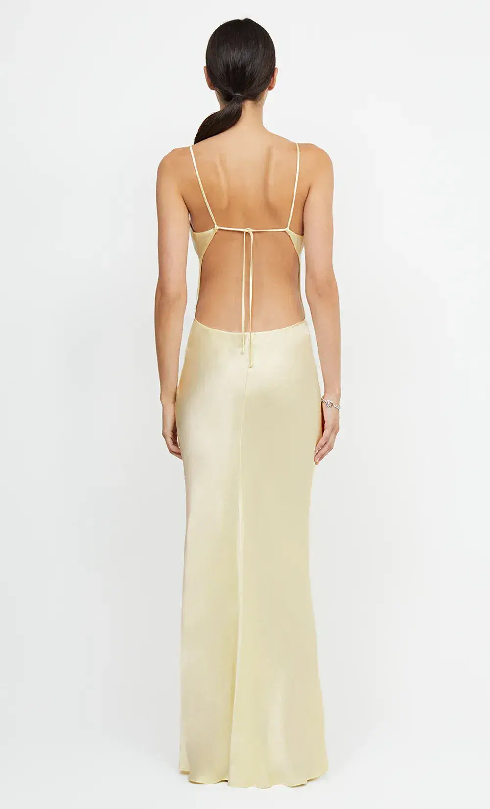 Bec & Bridge Cedar City Maxi Dress Ice Yellow Size 6  for rent on The Volte - main image
