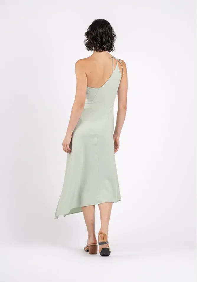 One Fell Swoop Iris Midi Dress Mint Pastel Size 10 - Image 3