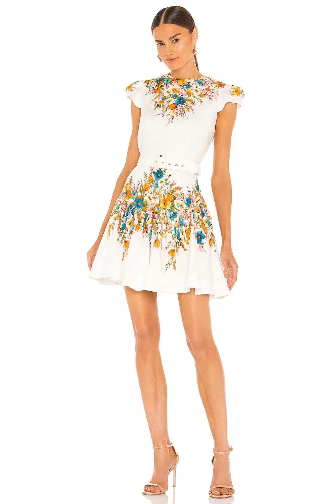 Zimmermann Estelle Tie Mini Dress Floral Size 0 - Image 1