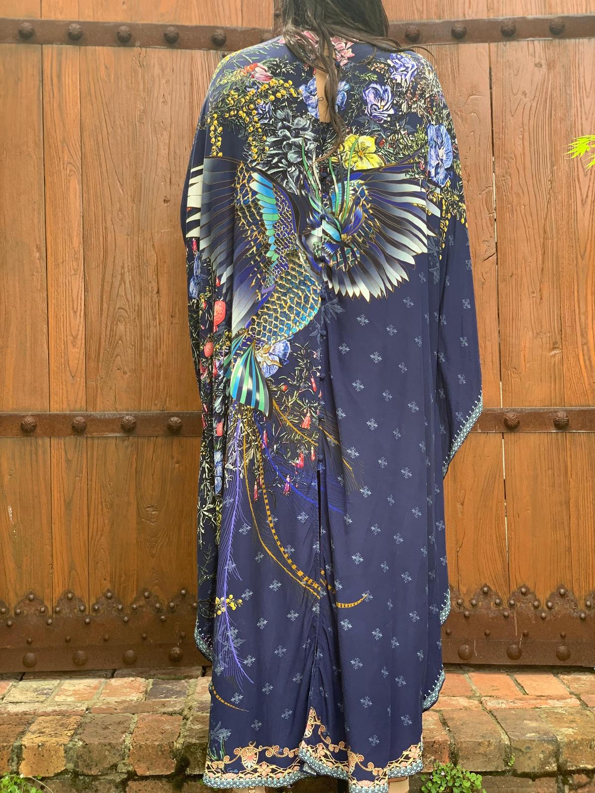 Camilla Southern twilight kaftan w high collar size 16 - Image 3