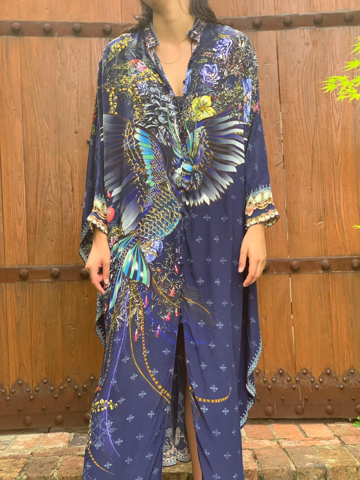 Camilla Southern twilight kaftan w high collar size 16 - Image 2