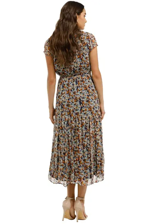 Stevie May Dixie Midi Dress Floral Size S / Au 8 for rent on The Volte - main image