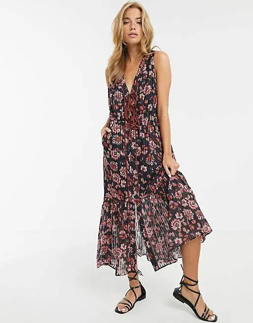 Stevie May Dakota Midi Dress Floral Size XS  - Image 4