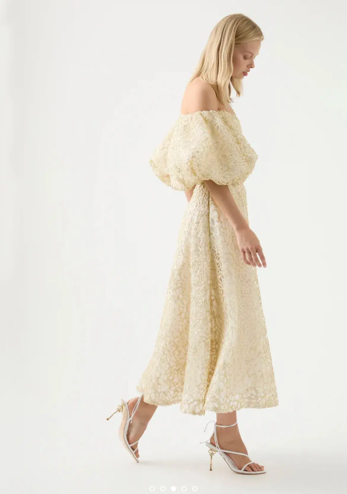 Aje Patina Lace Top and Midi Skirt Set Ivory Size 8/10 - Image 5