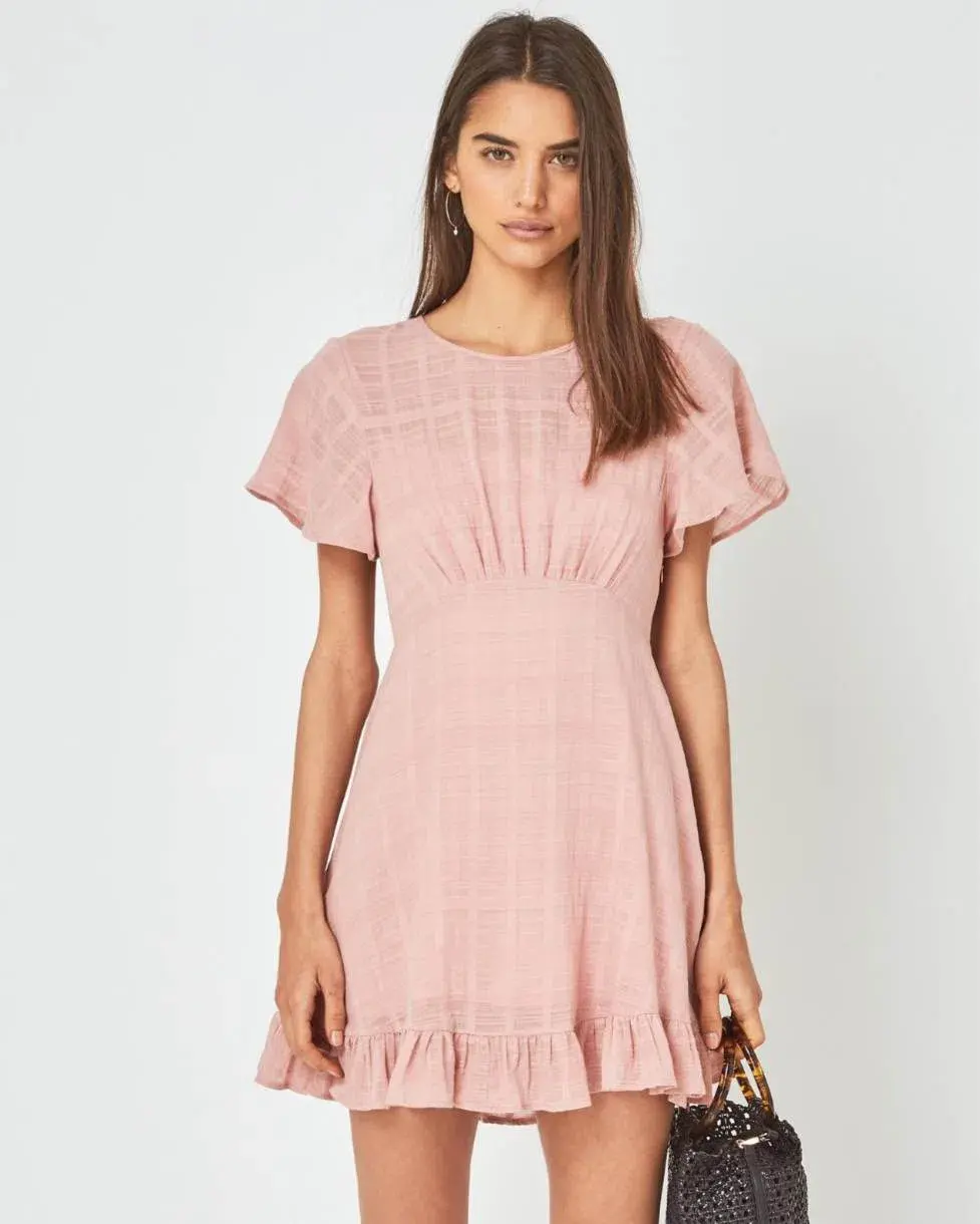 Auguste The Label Pia Mini Dress Pink Size 6 - Image 2