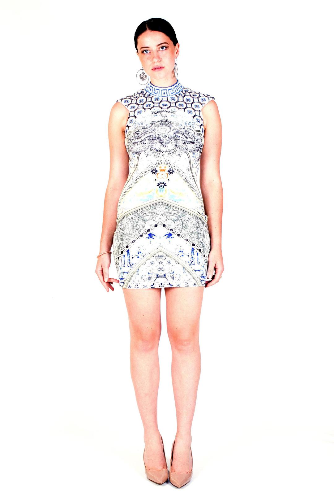 Camilla Lost in a Dream Cap Sleeve Dress Print Size 8 for rent on The Volte - main image