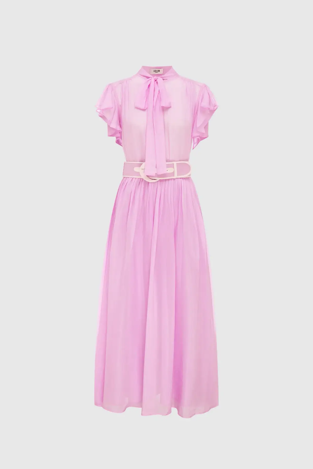 Leo Lin Pavilion Flutter Sleeve Dress in Orchid Pink Size 10 - Image 1