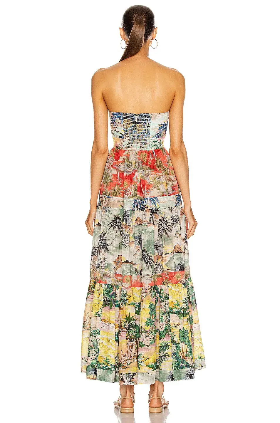 Zimmermann Juliette Tie Front Dress in Spliced Size 0/Au 8  - Image 2