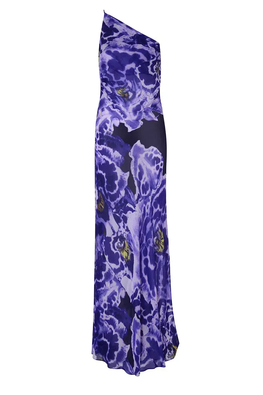 Rat & Boa Simonetta Maxi Dress Purple Orchid Print Size S/Au 8 - Image 2