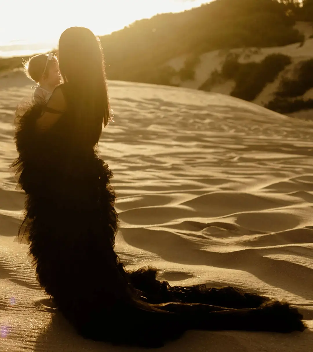 Gigi Tulle Robe in Black One Size for rent on The Volte - main image