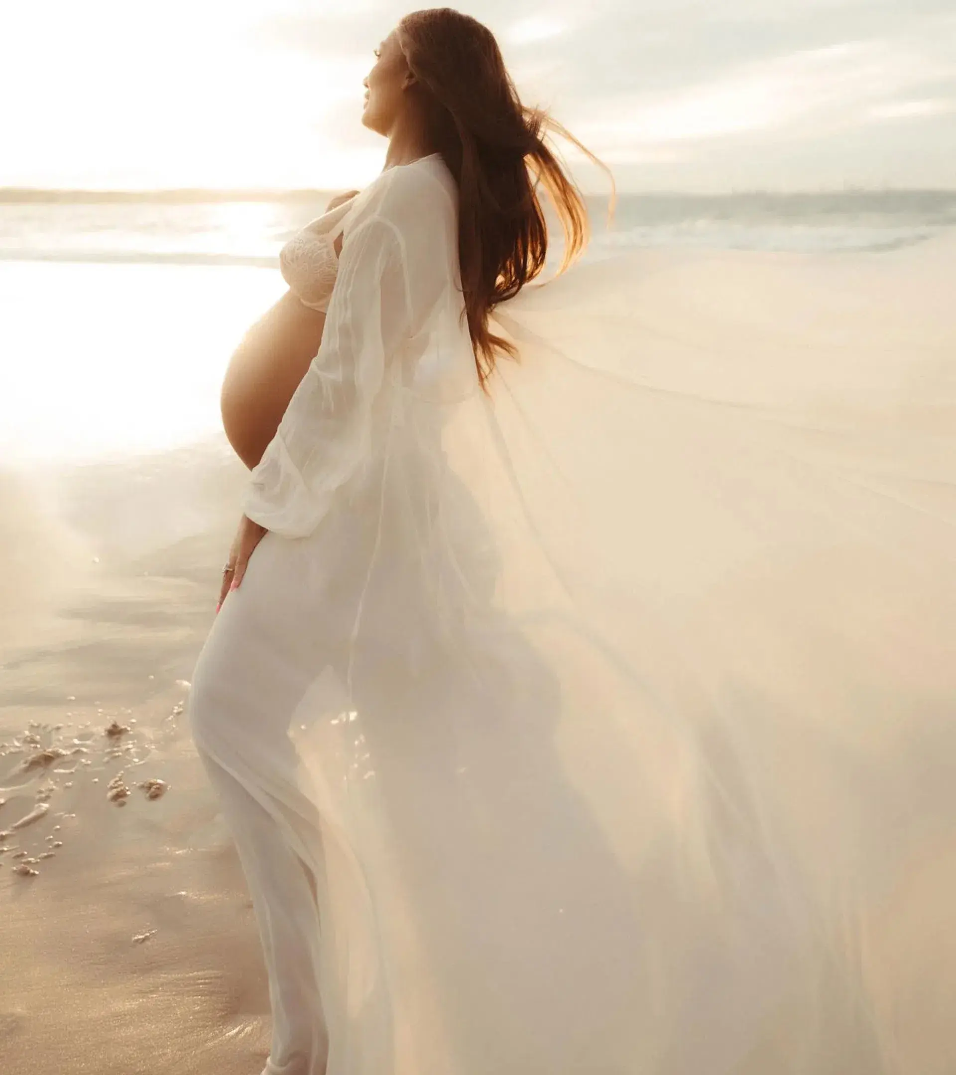 Robed.Co Sheer White Robe One Size - Image 4