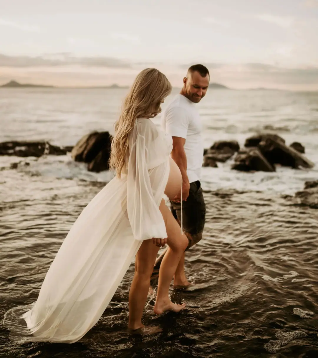 Robed.Co Sheer White Robe One Size for rent on The Volte - main image